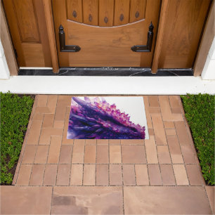 Fantasy Mystical Amethyst Crystal Dragon Beast Doormat