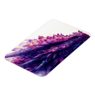 Fantasy Mystical Amethyst Crystal Dragon Beast Magnet