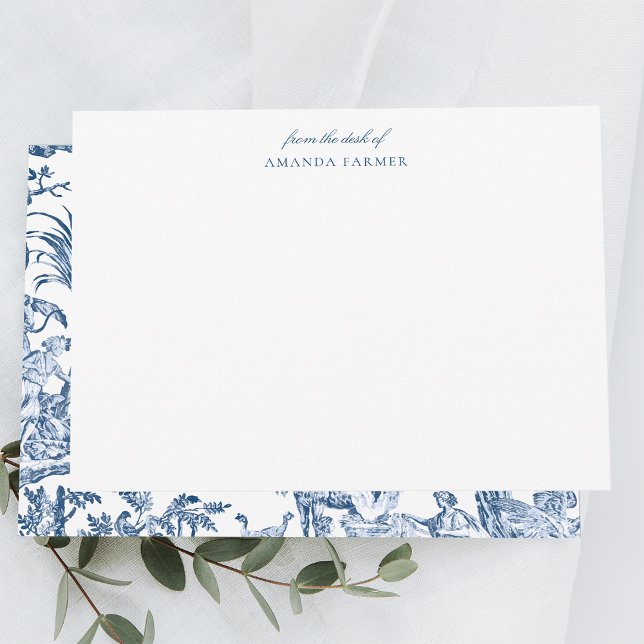 Fantasy Mythical Creatures Vintage Toile-Blue Card (Creator Uploaded)