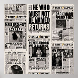 Fantasy Newspaper Poster
