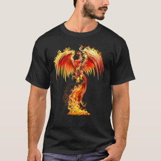 Fantasy Orange Fire Phoenix Rises From The Fiery A T-Shirt