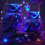 Fantasy Owl in Blue Light Jigsaw Puzzle<br><div class="desc">Fantasy Owl in Blue Light Jigsaw Puzzle</div>