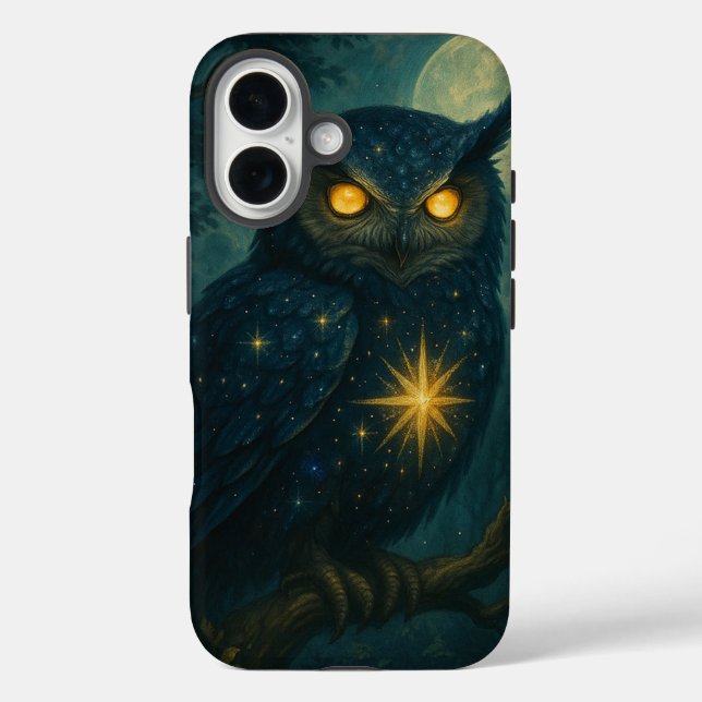 Fantasy Owl iPhone Case – Witchy Moonlight Animal (Back)