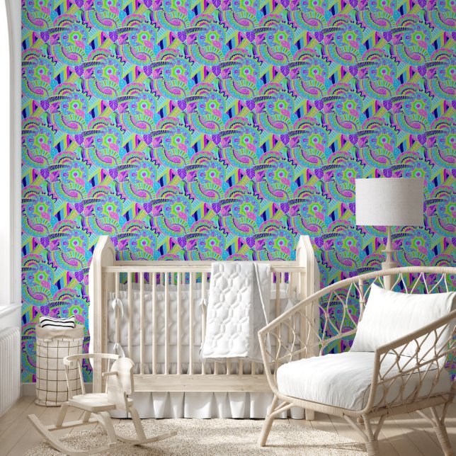 Fantasy Paisley Ornaments Seamless Pattern 1 Wallpaper (Kids)