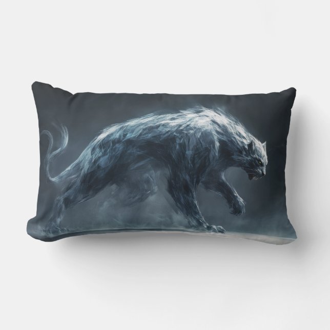 Fantasy panther monster  lumbar pillow (Front)