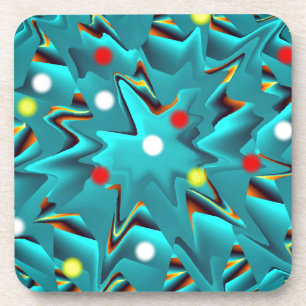 Fantasy pattern azul coaster