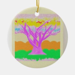 Fantasy picture parade with soft paster colours ceramic ornament