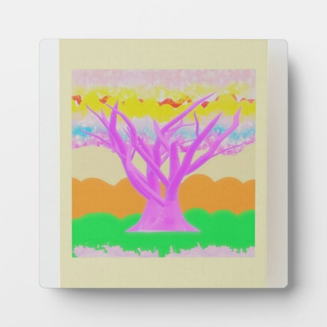 Fantasy picture parade with soft paster colours plaque (Front)