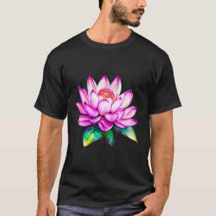 Fantasy Pink Lotus Flower Shapes Mania T-Shirt