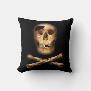 Fantasy - Pirate Flag - I'm a mighty pirate Throw Pillow