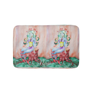 Fantasy Pixie Fairy Thunder_Cove Bath Mat
