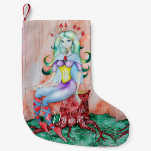 Fantasy Pixie Fairy Thunder_Cove Small Christmas Stocking