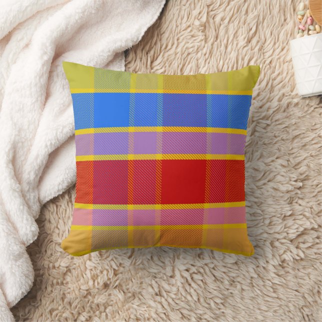 Fantasy Plaid LD Throw Pillow (Blanket)
