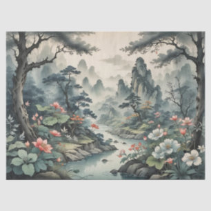 Fantasy Plant and Flower Forest Tissue Paper