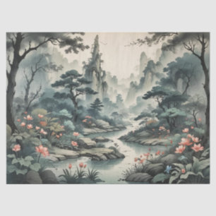 Fantasy Plant and Flower Forest Tissue Paper