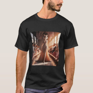 Fantasy Podium Beautiful Cat T-Shirt