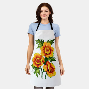 Fantasy Poppies Medium Apron
