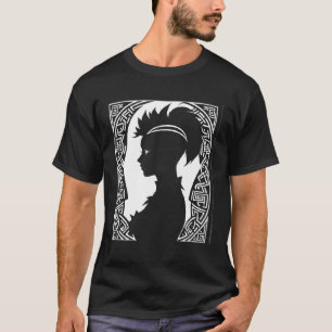 Fantasy Post Punk Celtic Tribal Batcave Girl Gothi T-Shirt