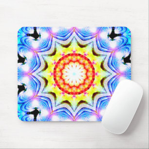 Fantasy Priest Mage Magical Vibrant Mandela Mouse Pad