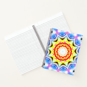Fantasy Priest Mage Magical Vibrant Mandela Notebook