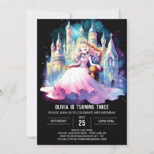 Fantasy Princess Birthday  Invitation