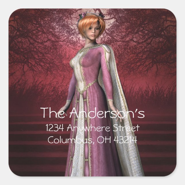 Fantasy Queen 2 Return Address Stickers (Front)
