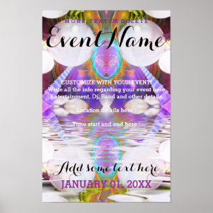 Fantasy Rave Event Customizable Poster Template #1