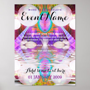Fantasy Rave Event Customizable Poster Template #1
