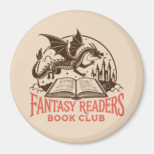 Fantasy readers book club magnet