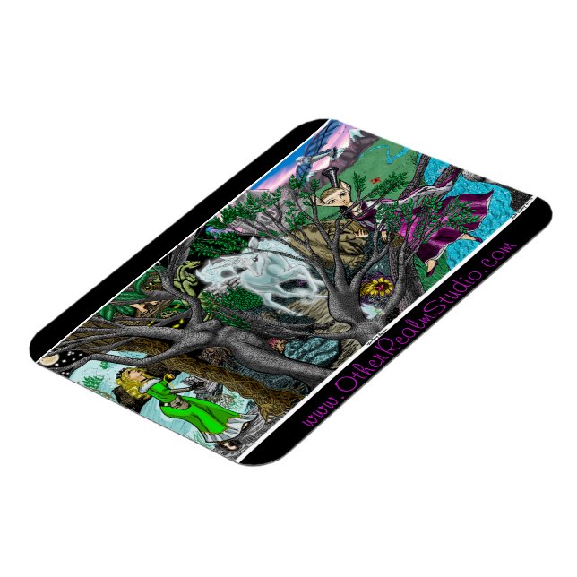 Fantasy Realm Colour Illustration Magnet (Left Side)