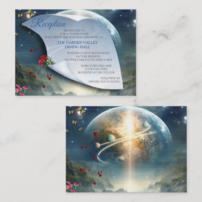 Fantasy Realms of Magic Scenery designs Enclosure Card (Front/Back)
