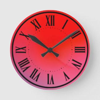 Fantasy Red Wall Clock