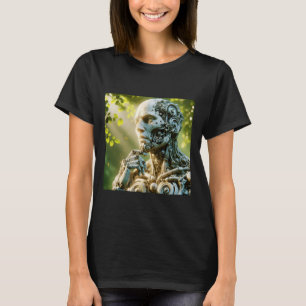 Fantasy Robot Face Sculpture T-Shirt