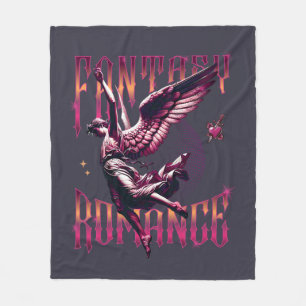 Fantasy Romance Angel Book Club Fleece Blanket