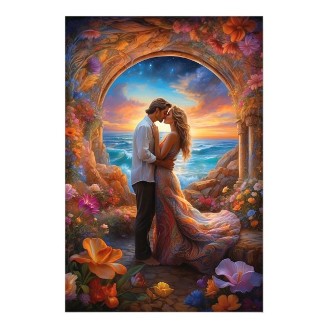 *~* Fantasy Romance  Arch AP51 Couple Photo Print (Front)