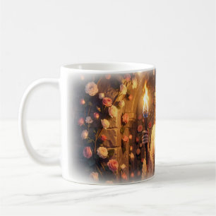 Fantasy Rose Garden Castle Torchbearer Mug