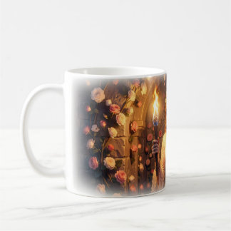 Fantasy Rose Garden Castle Torchbearer Mug
