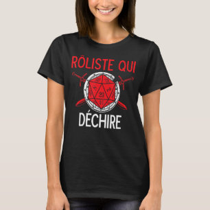 Fantasy RPG D20 Role Game Gift JDR T-Shirt