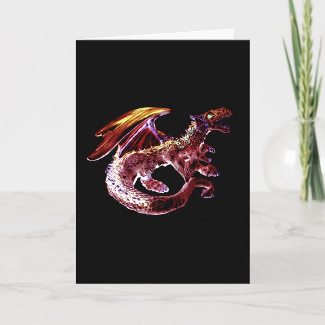 Fantasy Ruby Reds Dragon Card (Front)