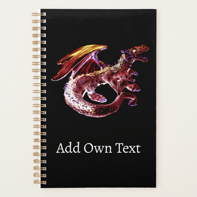 Fantasy Ruby Reds Dragon Planner (Front)