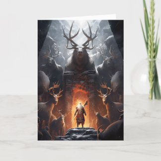 Fantasy Santa Christmas Card