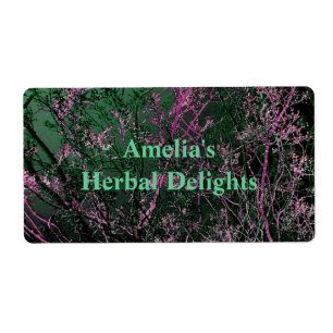 Fantasy scenery kitchen labels for your text