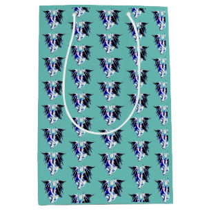 Fantasy Sea Beast Dragon Teal Medium Gift Bag