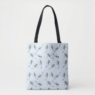 Fantasy Seahorse Tote Bag - Blue