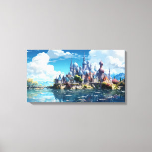 Fantasy Seaside Kingdom Canvas Print