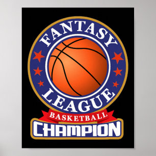 Fantasy Sketll League Champion Victory Trophy Poster