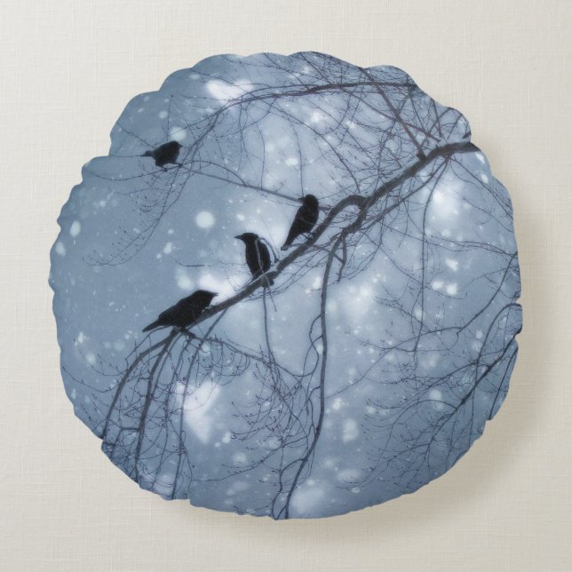 Fantasy Skies Round Pillow (Front)