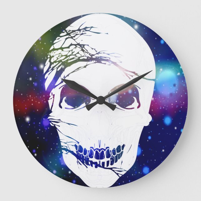 Fantasy Skull #4 Large Clock (Front)