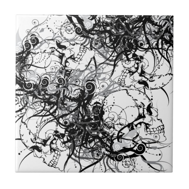 Fantasy Skulls Tile (Front)