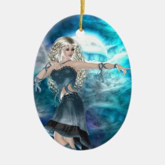 Fantasy Sky Siren Ceramic Ornament